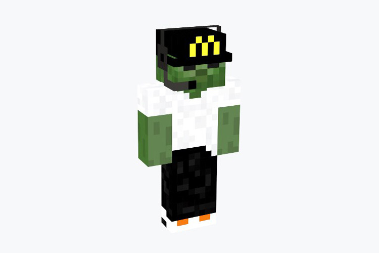 Zombie in McDonalds Outfit / Minecraft Skin