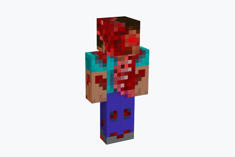 Steve Zombie Skin For Minecraft