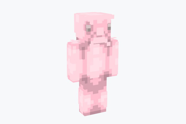 Pink Ugly Blobfish Skin For Minecraft