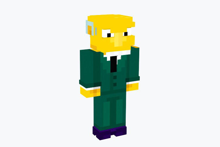 Ugly Mr. Burns (The Simpsons) Minecraft Skin