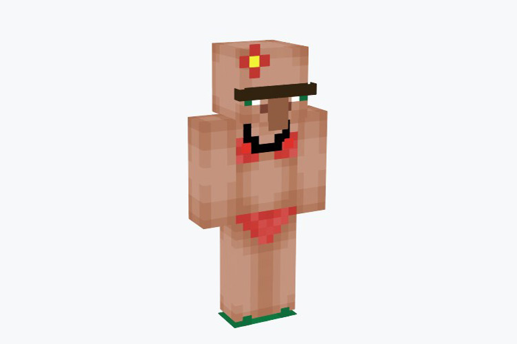 Ugly Villager in Bikini / Minecraft Skin