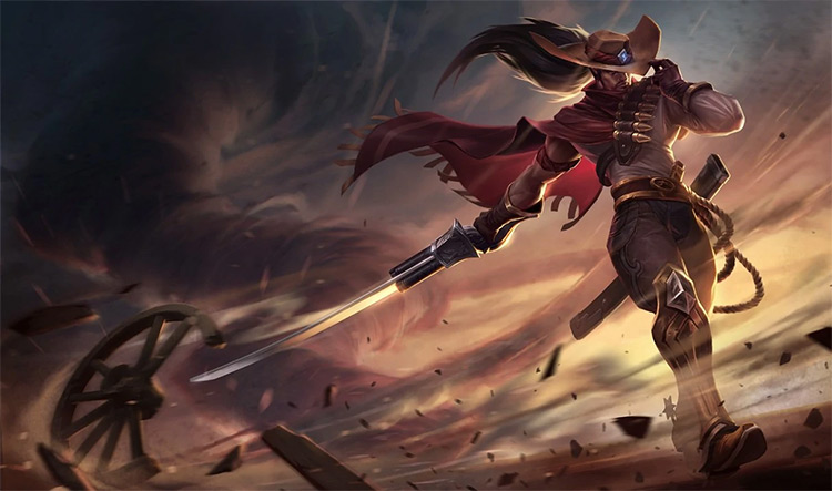 High Noon Yasuo Skin Splash Image from League of Legends