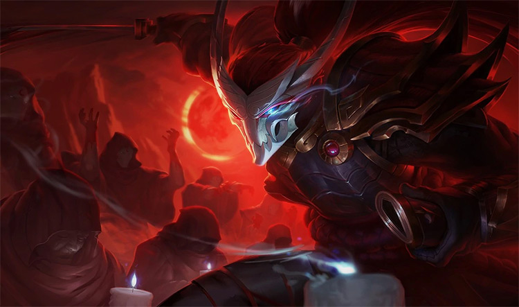 Blood Moon Yasuo Skin Splash Image from League of Legends