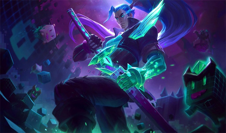 Battle Boss Yasuo Skin Splash Image from League of Legends