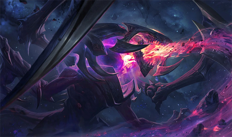 Dark Star Cho’Gath Skin Splash Image from League of Legends