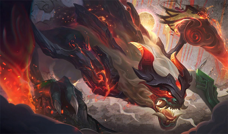 Shan Hai Scrolls Cho’Gath Skin Splash Image from League of Legends