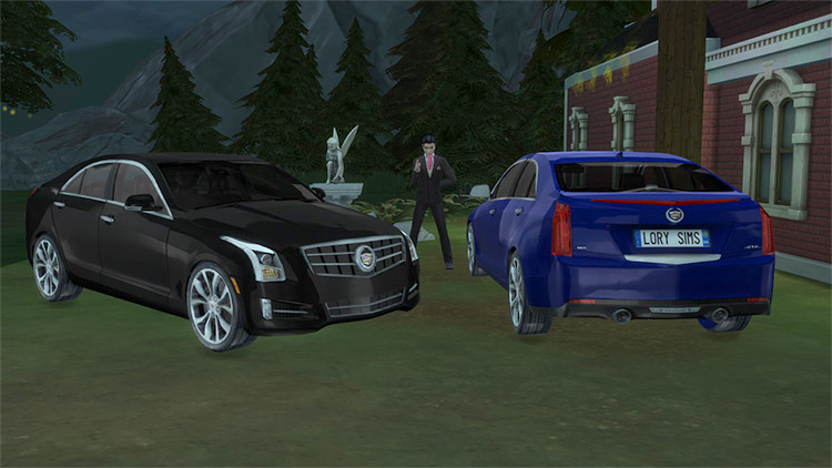 Cadillac ATS Cars (2013) Sims 4 CC