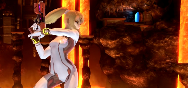 Zero Suit Samus Posed in SSBU