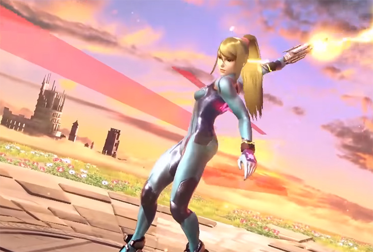 Zero Suit Samus Victory Pose from Super Smash Bros. Ultimate