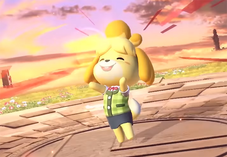 Isabelle Victory Pose from Super Smash Bros. Ultimate