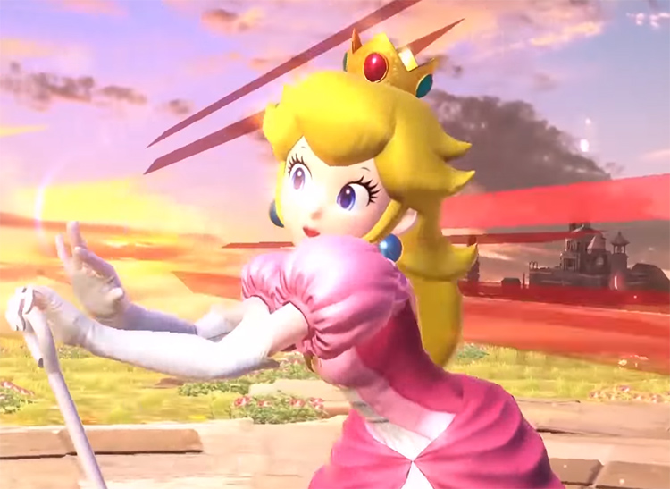 Princess Peach Victory Pose from Super Smash Bros. Ultimate