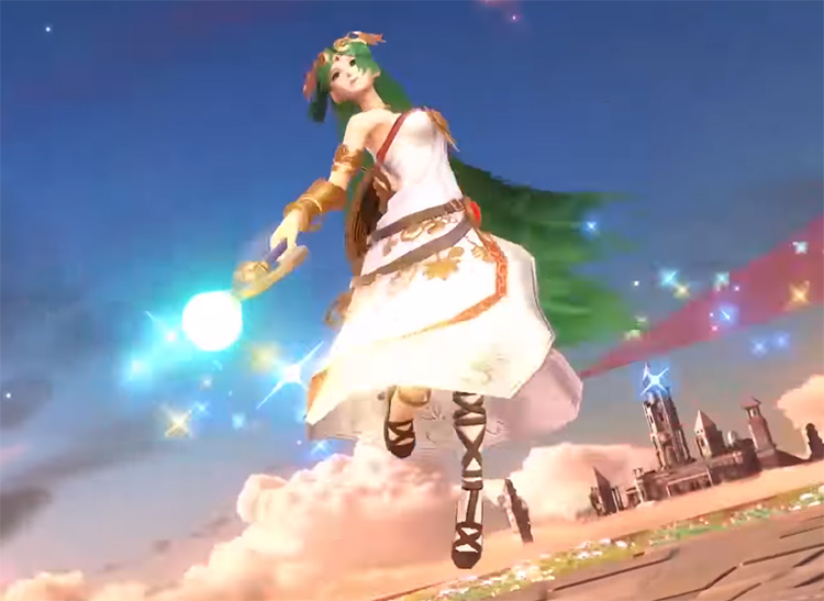 Palutena Victory Pose from Super Smash Bros. Ultimate