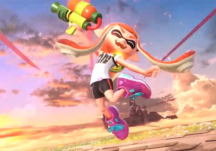 Inkling Victory Pose from Super Smash Bros. Ultimate