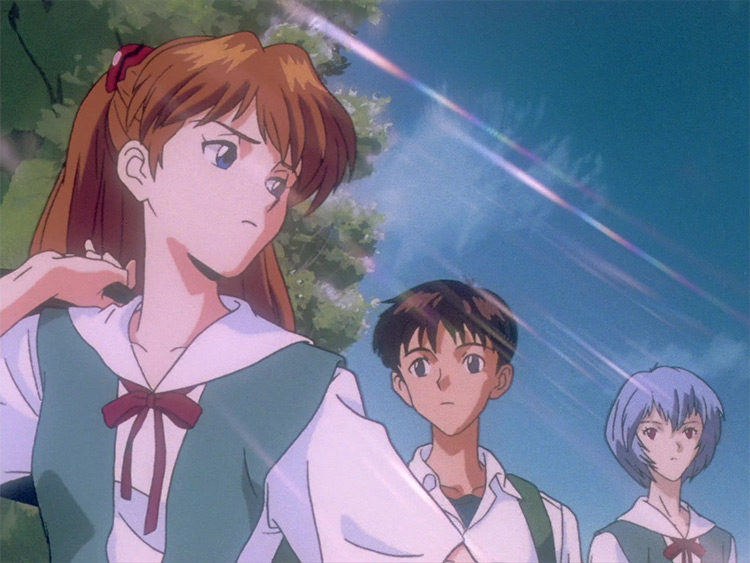 Asuka, Shinji and Rei from Neon Genesis Evangelion