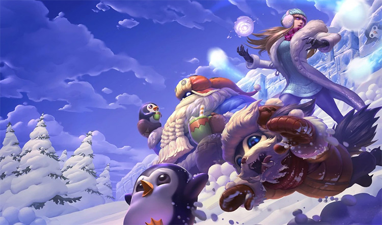 Snow Day Gnar Skin Splash Image from League of Legends