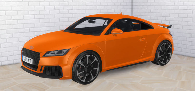 Orange Audi TTRS 2020 Car (TS4 Mod)
