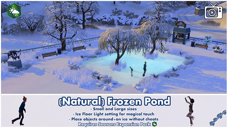 Frozen Ponds Mod / Sims 4 Mod