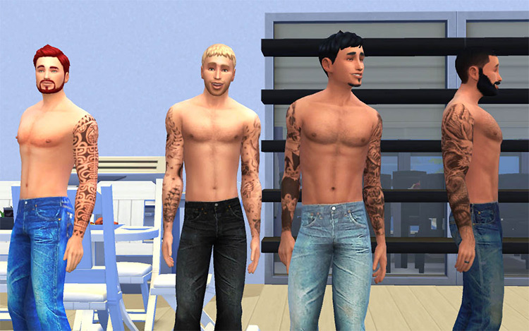 Tattoos Full Sleeves by kasandro / Sims 4 CC