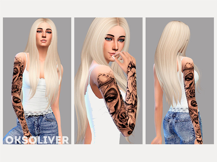 Female Sleeve Tattoo by Oliver.Oks / Sims 4 CC