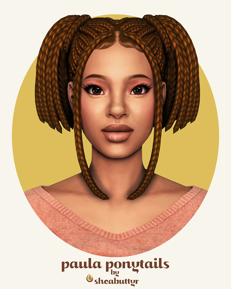 Sims 4 Maxis Match Braided Hair CC  All Free    FandomSpot - 18