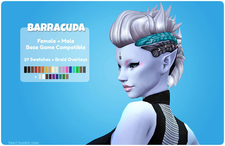 Barracuda Hair / Sims 4 CC