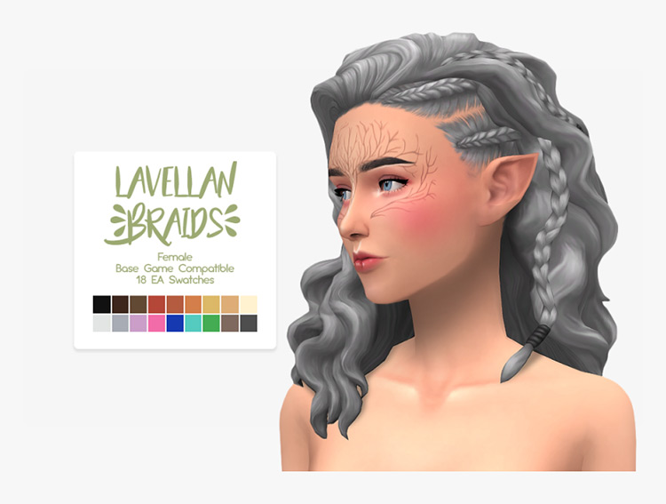 Lavellan Braids / Sims 4 CC