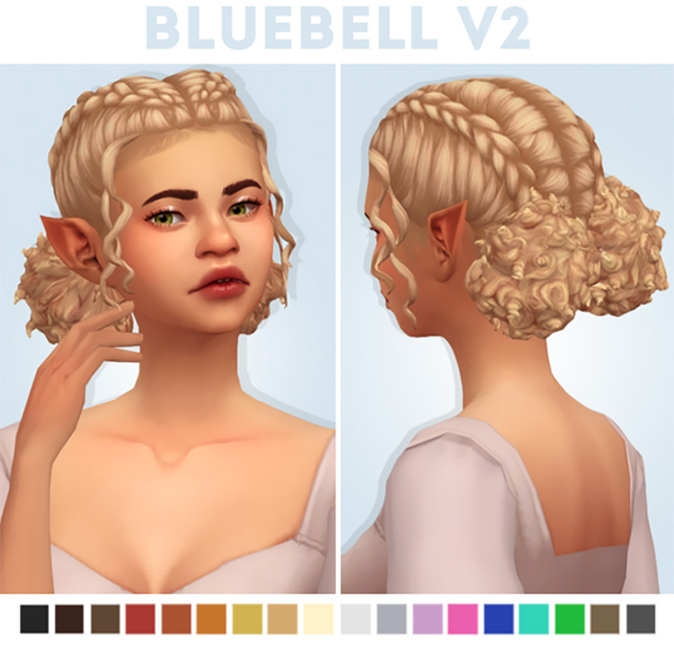 Bluebell Hair V.2 / Sims 4 CC