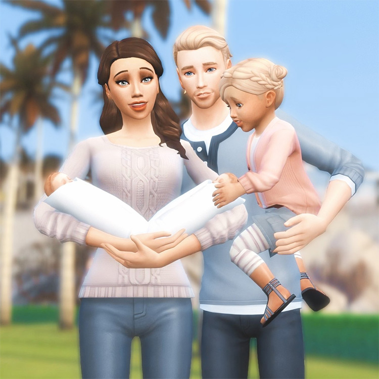 Twinsies (Family Poses) / Sims 4 Pose Pack