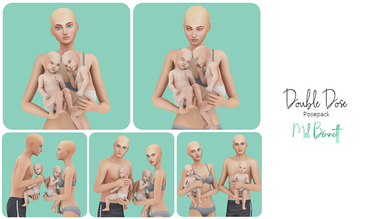 Sims 4 Twins Pose Packs  Newborns  Kids   Toddlers    FandomSpot - 89