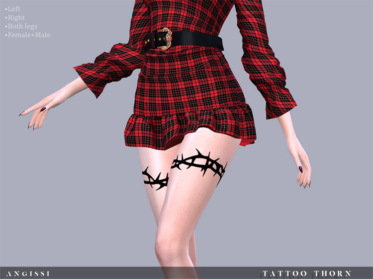 Tattoo Thorn / Sims 4 CC