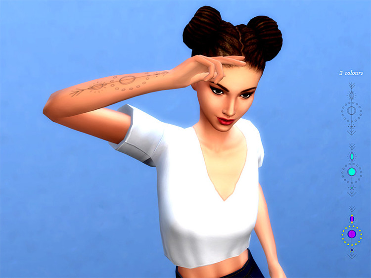 Simple   Minimalist Tattoo CC For The Sims 4   FandomSpot - 58