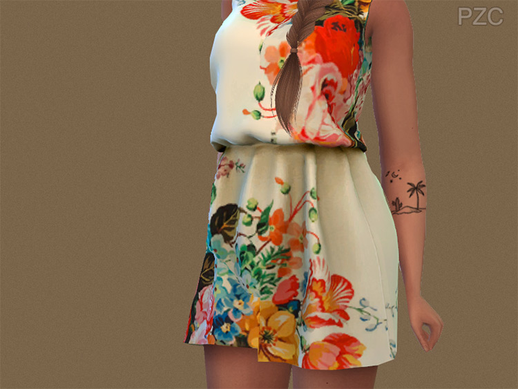 Little Summer Tattoos / Sims 4 CC