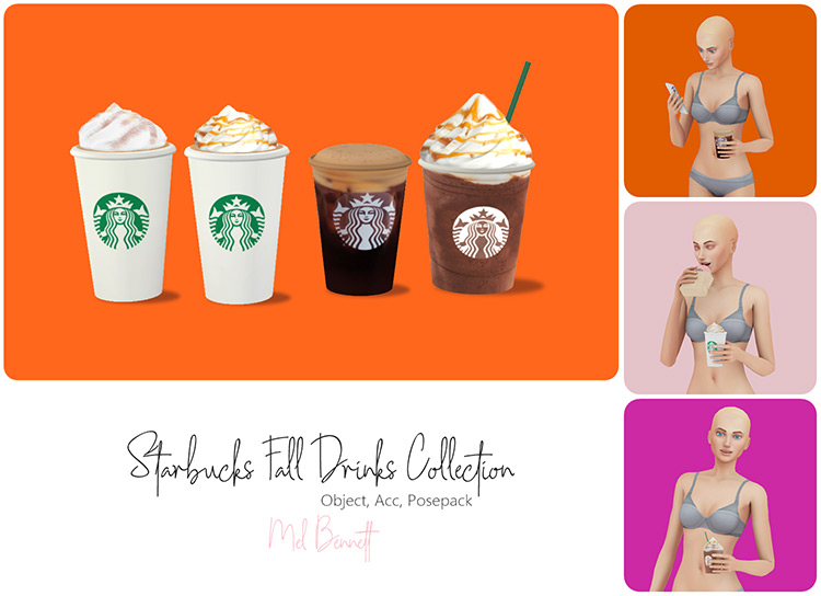 Starbucks Fall Drinks Collection / Sims 4 CC