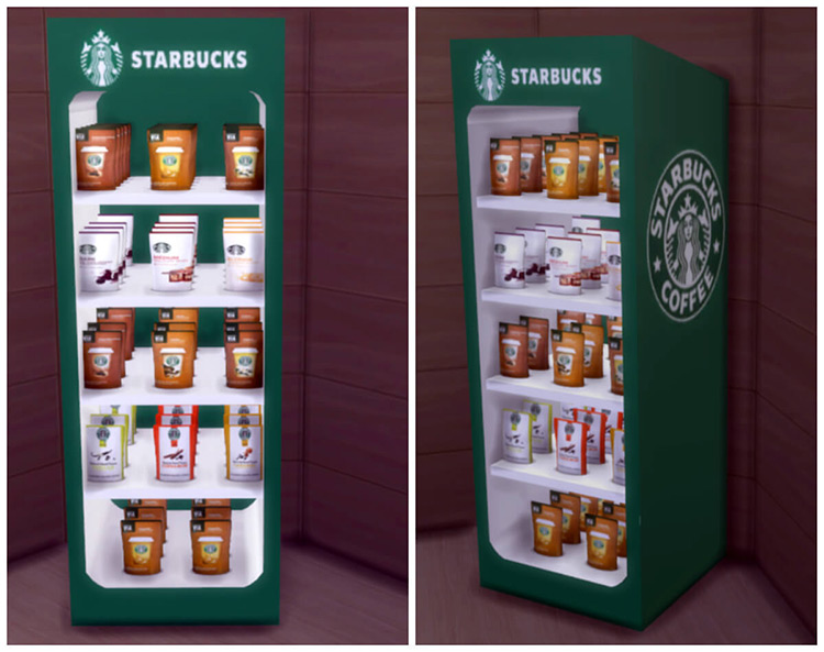 Starbucks Set #2 Vending Machines Preview / Sims 4 CC