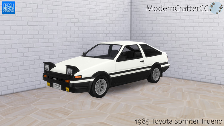 Toyota Sprinter Trueno AE86 (1985) / Sims 4 CC