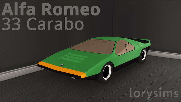 Alfa Romeo 33 Carabo (1968) / Sims 4 CC