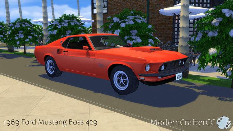 Ford Mustang Boss 429 (1969) / Sims 4 CC