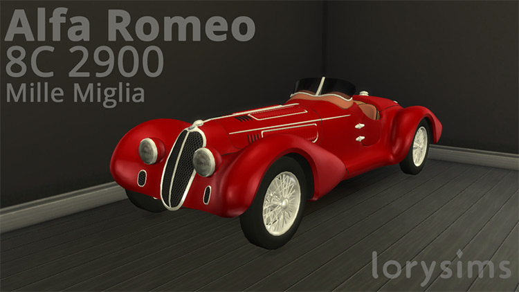 Alfa Romeo 8C 2900B Mille Miglia (1938) / Sims 4 CC