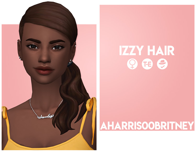 Best Sims 4 Maxis Match Ponytail Hair CC  All Free    FandomSpot - 12