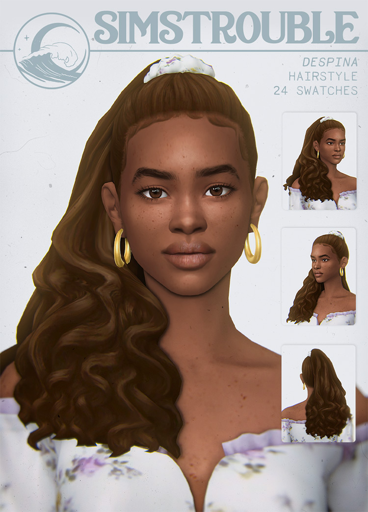 Best Sims 4 Maxis Match Ponytail Hair CC  All Free    FandomSpot - 23