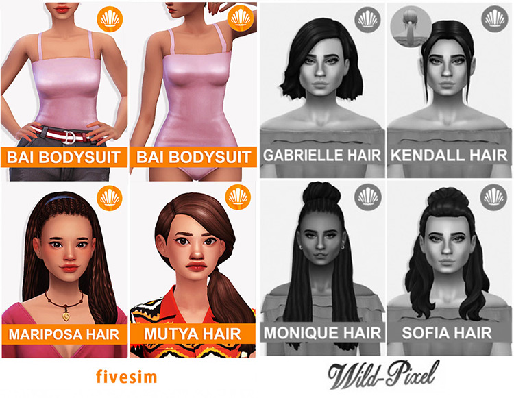 Best Sims 4 Maxis Match Ponytail Hair CC  All Free    FandomSpot - 21