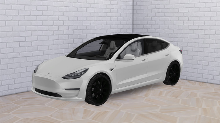 Tesla Model 3 (2019) Sims 4 CC