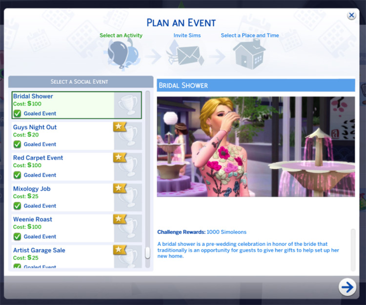 Bridal Shower Event by KiaraSims4Mods Sims 4 CC