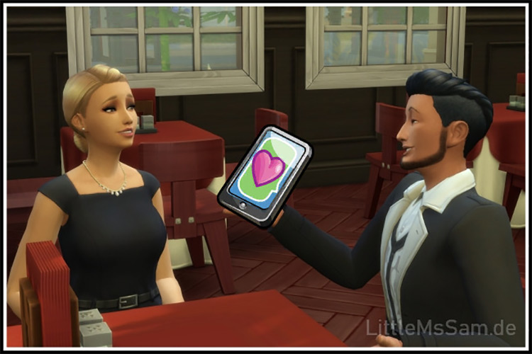 “SimDa” Dating App by LittleMsSam for Sims 4