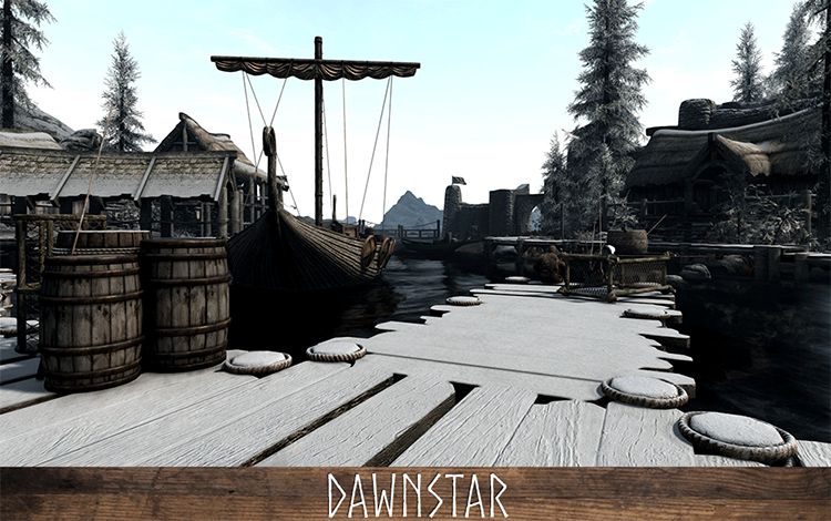 Dawnstar in Expanded Towns & Cities Skyrim mod