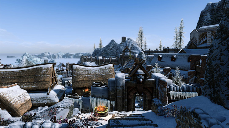 The Great City of Dawnstar mod for Skyrim