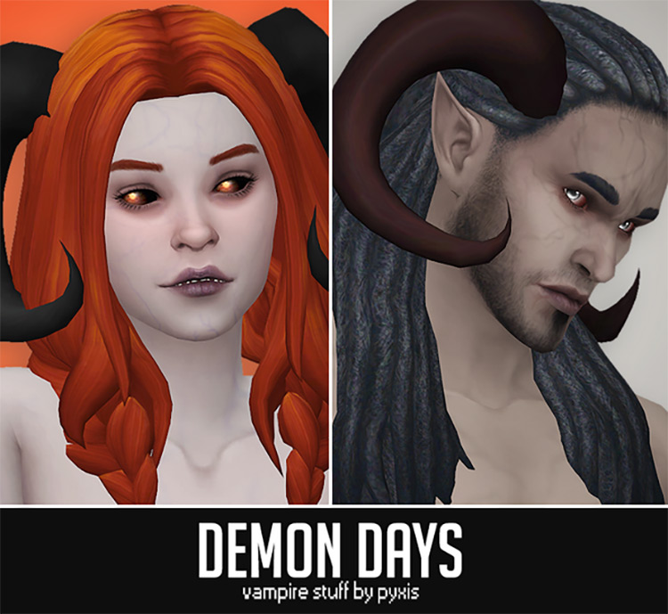 Best Sims 4 Vampire Makeup CC  All Free    FandomSpot - 44