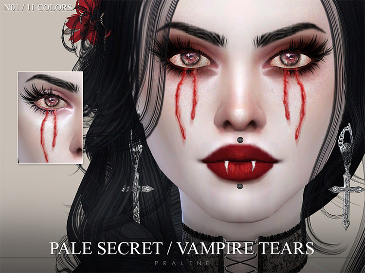 Best Sims 4 Vampire Makeup CC  All Free    FandomSpot - 52