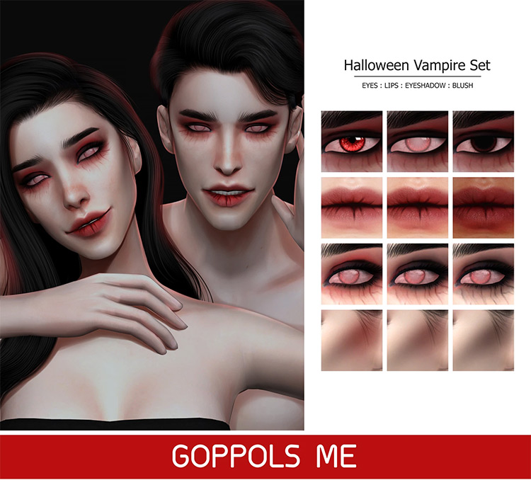 Sims 4 vampire eyes and skin mods - bearhs