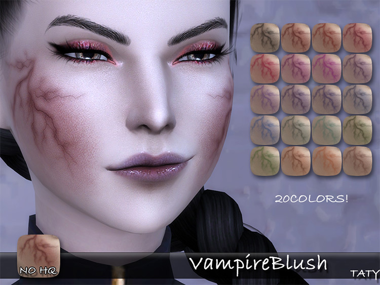 Vampire Blush Makeup / Sims 4 CC